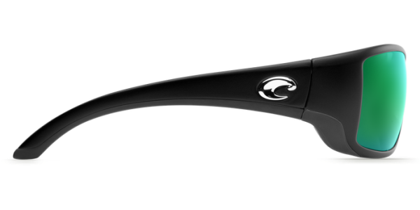 Shop Costa Del Mar Blackfin Sunglasses Online Polarized Costa For Sale Fishing Glasses Costa Del Mar Blackfin Polarized Sunglasses Matte Black Green Mirror Glass Side